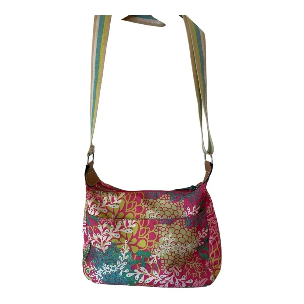 Lily Bloom Kathryn Classic Hobo Crossbody Floral Bag